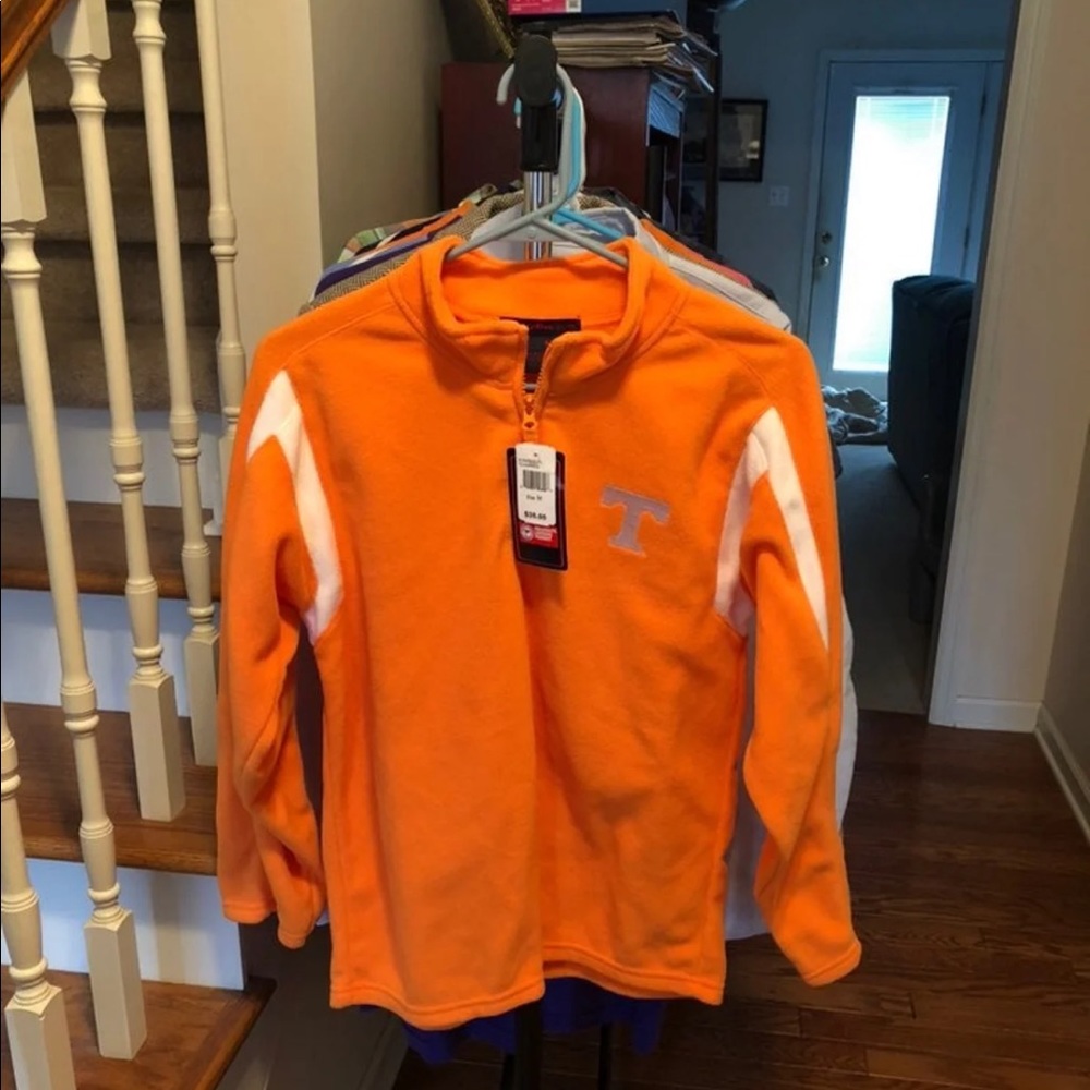 Tennessee Vols Half Zip Fleece Orange Size M NWT